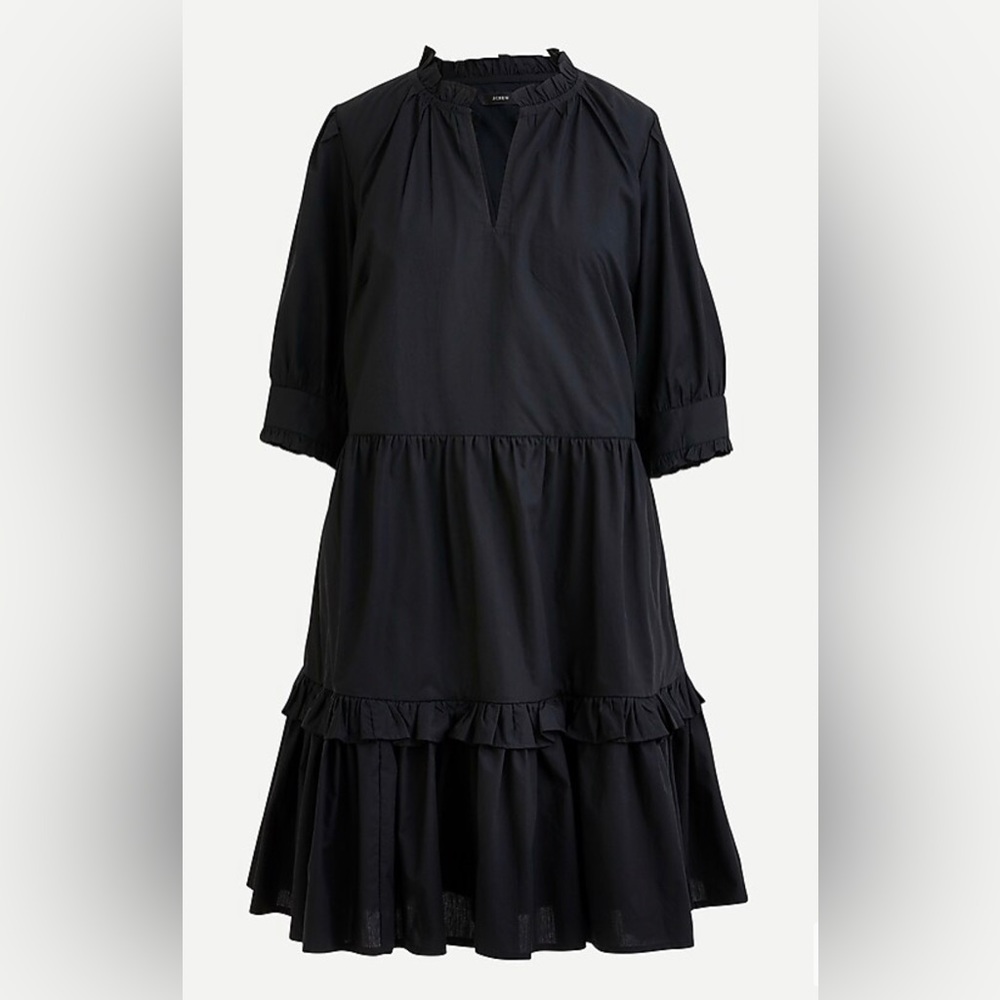 J.‎ Crew Ruffleneck tiered popover dress